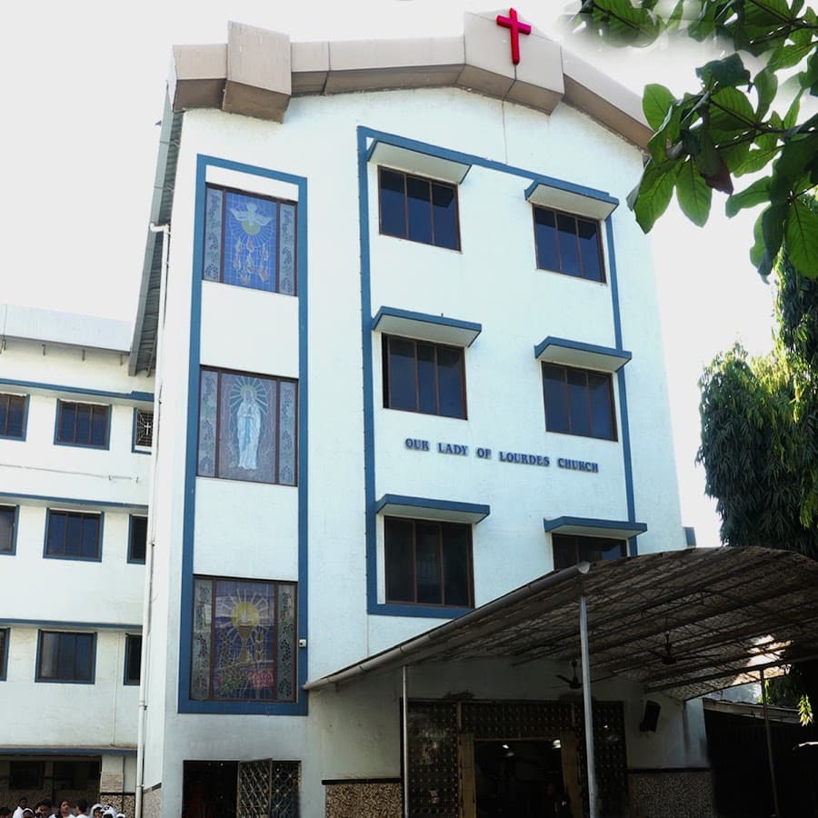 The exterior of Our Lady of Lourdes Church, Katemanavli