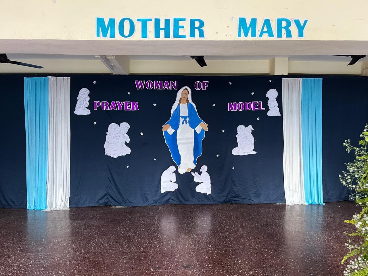 The statue of Mother Mary on display in the parish